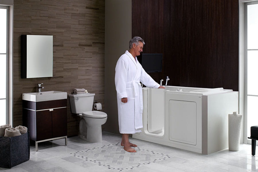 Gelcoat Value Series Walk-in Tub With Whirlpool System